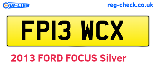 FP13WCX are the vehicle registration plates.
