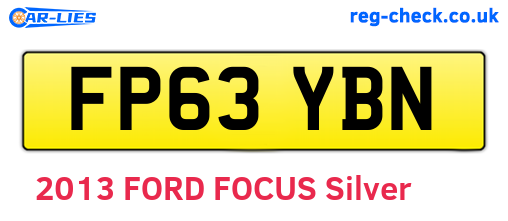 FP63YBN are the vehicle registration plates.