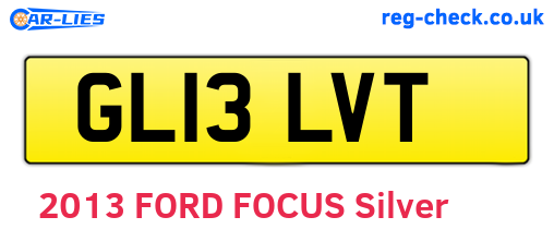 GL13LVT are the vehicle registration plates.