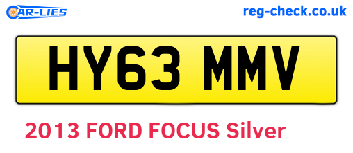 HY63MMV are the vehicle registration plates.