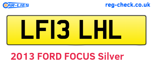 LF13LHL are the vehicle registration plates.