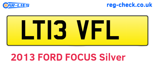 LT13VFL are the vehicle registration plates.