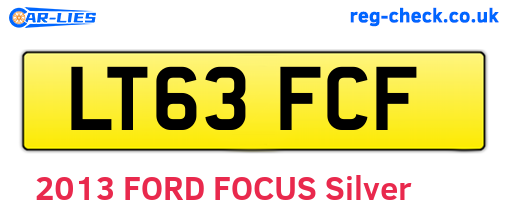 LT63FCF are the vehicle registration plates.