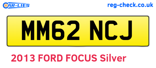 MM62NCJ are the vehicle registration plates.