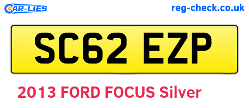 SC62EZP are the vehicle registration plates.