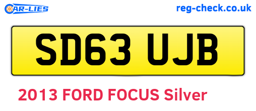 SD63UJB are the vehicle registration plates.