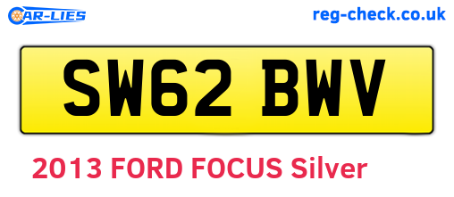 SW62BWV are the vehicle registration plates.