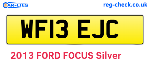 WF13EJC are the vehicle registration plates.