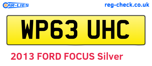 WP63UHC are the vehicle registration plates.