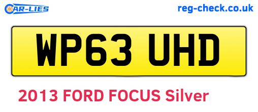 WP63UHD are the vehicle registration plates.
