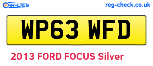 WP63WFD are the vehicle registration plates.
