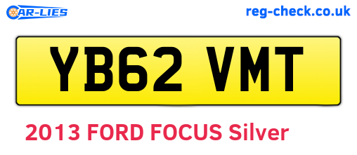YB62VMT are the vehicle registration plates.