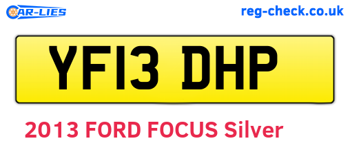 YF13DHP are the vehicle registration plates.