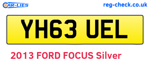 YH63UEL are the vehicle registration plates.