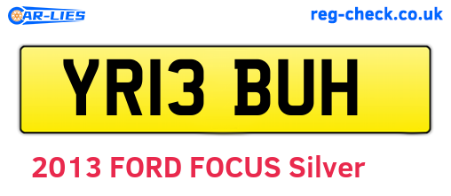 YR13BUH are the vehicle registration plates.