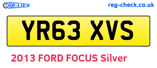 YR63XVS are the vehicle registration plates.