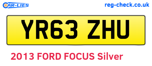 YR63ZHU are the vehicle registration plates.