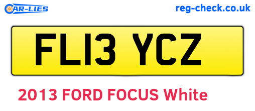 FL13YCZ are the vehicle registration plates.
