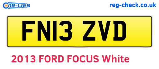 FN13ZVD are the vehicle registration plates.