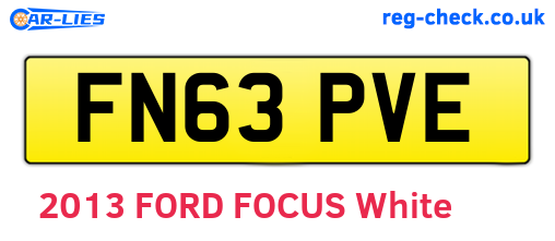 FN63PVE are the vehicle registration plates.