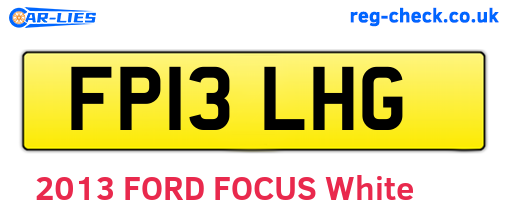 FP13LHG are the vehicle registration plates.