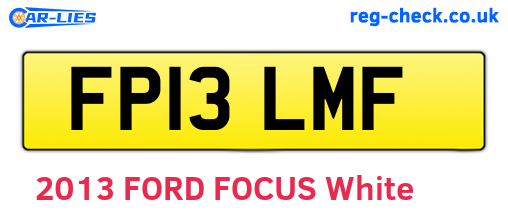 FP13LMF are the vehicle registration plates.