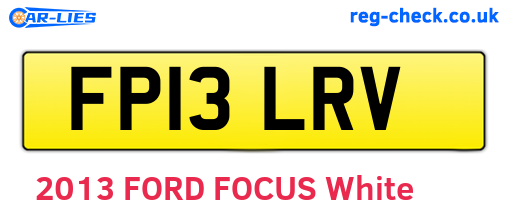 FP13LRV are the vehicle registration plates.