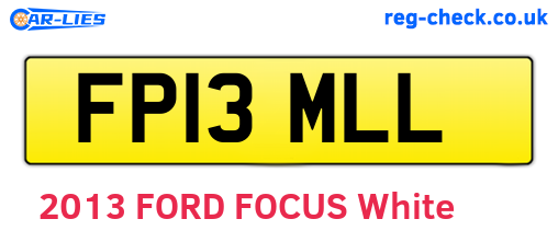 FP13MLL are the vehicle registration plates.