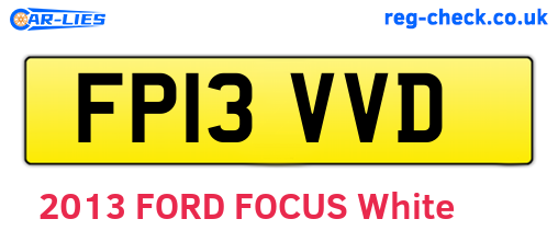 FP13VVD are the vehicle registration plates.