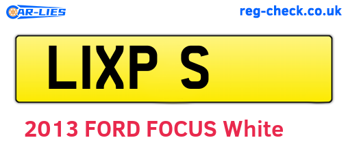 L1XPS are the vehicle registration plates.