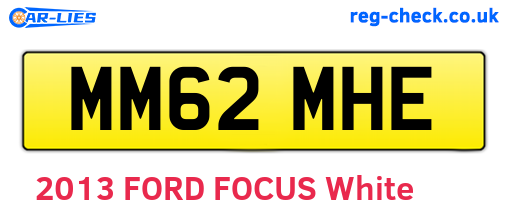 MM62MHE are the vehicle registration plates.