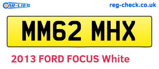 MM62MHX are the vehicle registration plates.