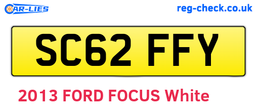 SC62FFY are the vehicle registration plates.