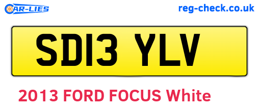 SD13YLV are the vehicle registration plates.
