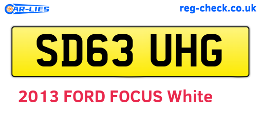 SD63UHG are the vehicle registration plates.
