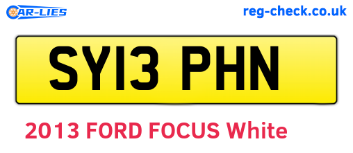 SY13PHN are the vehicle registration plates.