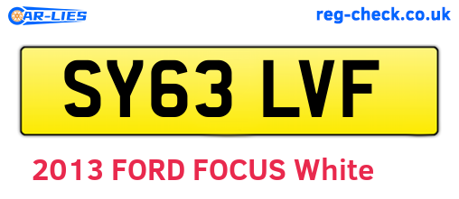 SY63LVF are the vehicle registration plates.