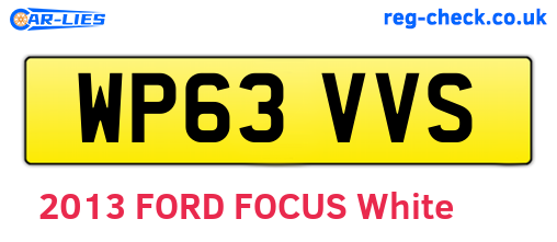 WP63VVS are the vehicle registration plates.