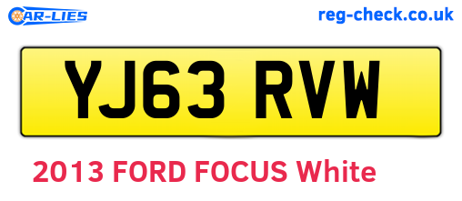 YJ63RVW are the vehicle registration plates.
