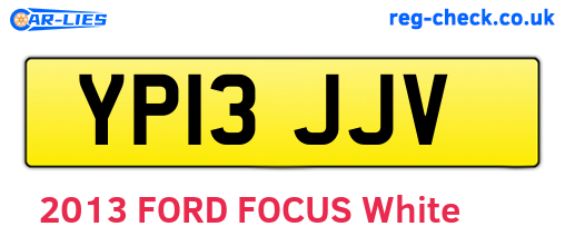 YP13JJV are the vehicle registration plates.