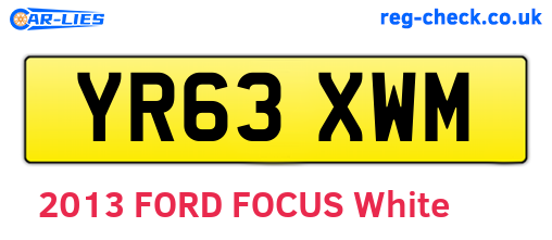 YR63XWM are the vehicle registration plates.