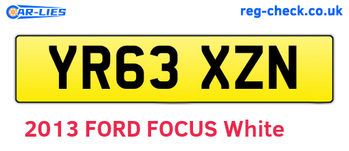 YR63XZN are the vehicle registration plates.