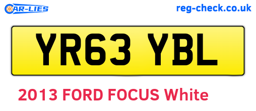 YR63YBL are the vehicle registration plates.