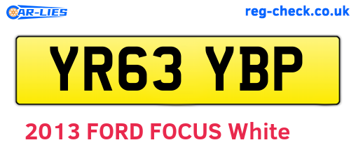 YR63YBP are the vehicle registration plates.