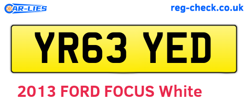 YR63YED are the vehicle registration plates.