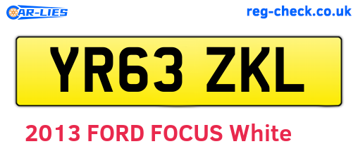 YR63ZKL are the vehicle registration plates.