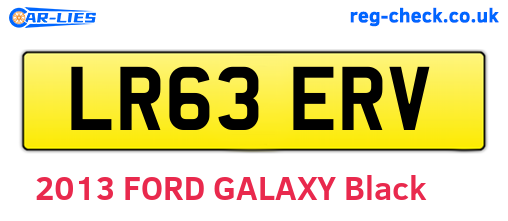 LR63ERV are the vehicle registration plates.