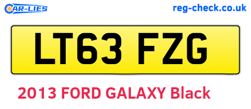 LT63FZG are the vehicle registration plates.