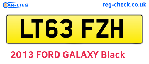 LT63FZH are the vehicle registration plates.