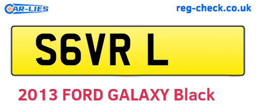 S6VRL are the vehicle registration plates.